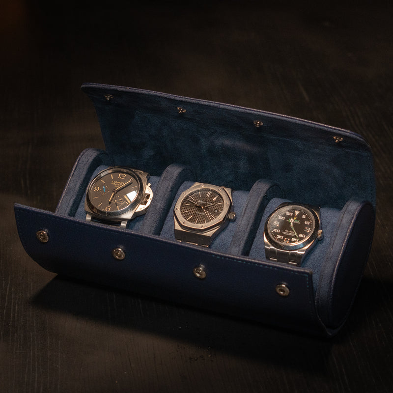 Slot para 3 relógios azul