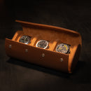 Slot para 3 relógios marrom