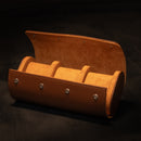 Slot para 3 relógios marrom